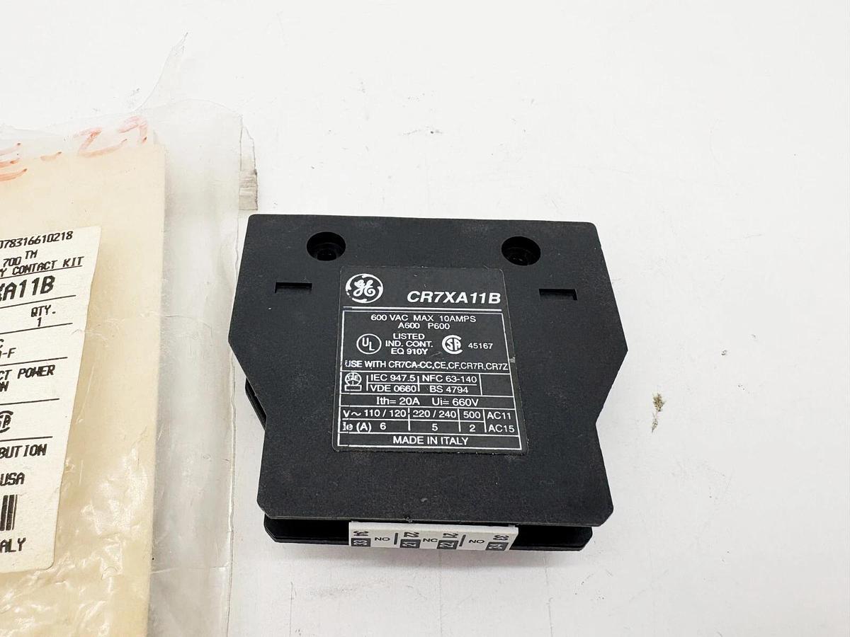 New GE CR7XA11B Auxiliary Contact Kit Side Mount Spectra 700 1NO/1NC