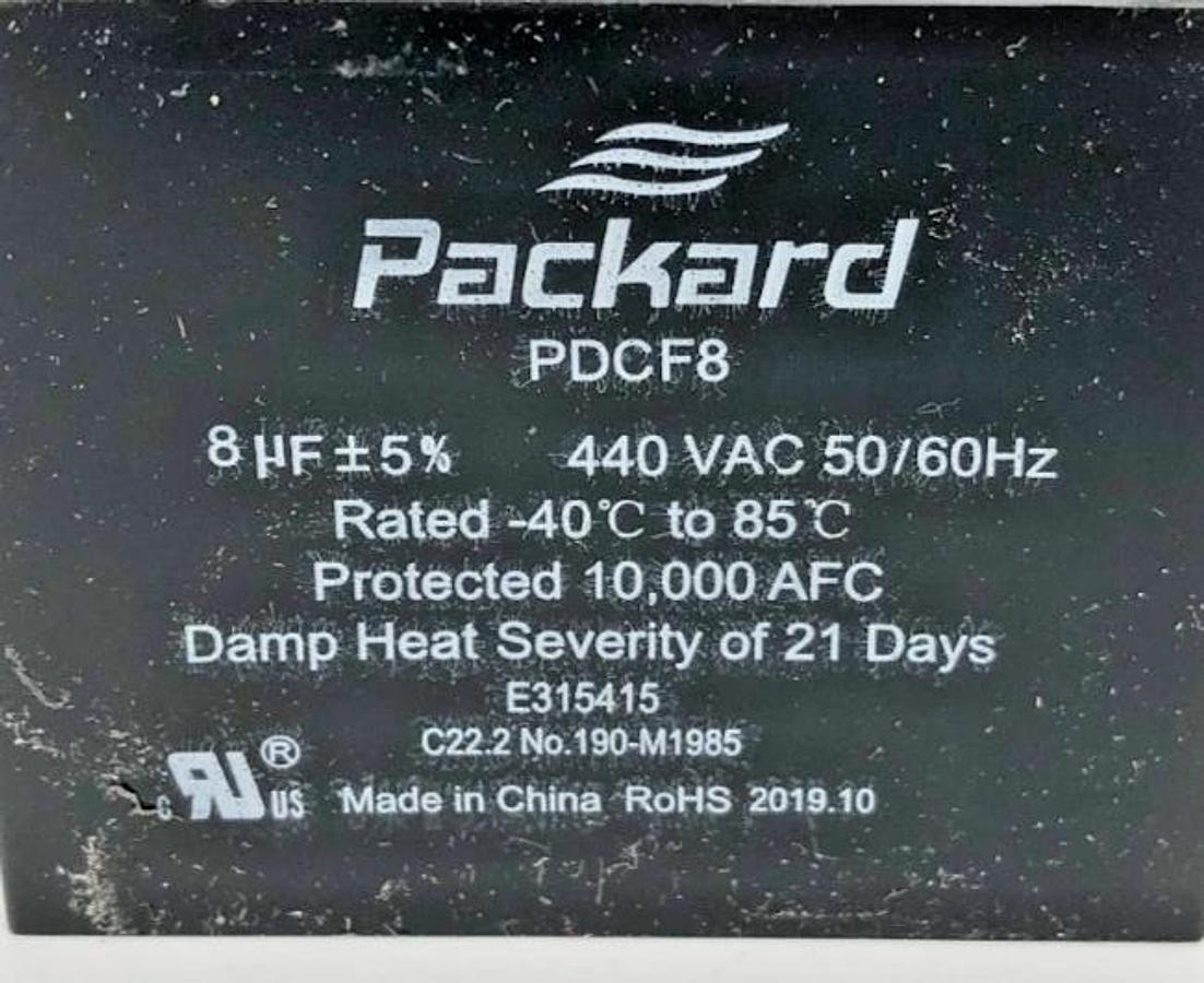 Lot of 2 New Dayton 22F177 Motor Run Capacitors 440VAC Packard PDCF8