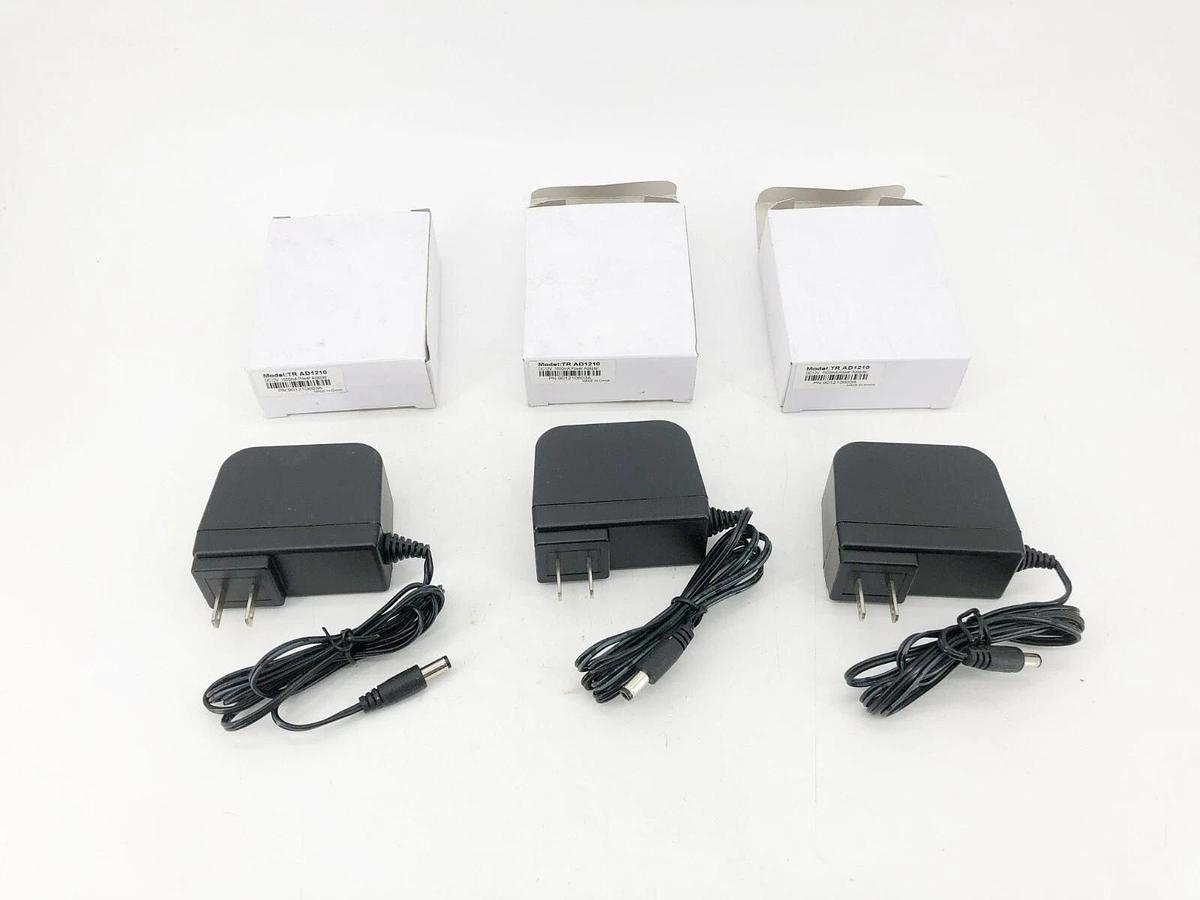 Lot of 3 New TR-AD1210 Power Adapters 100-240VAC 12VDC Out PS-D1215D