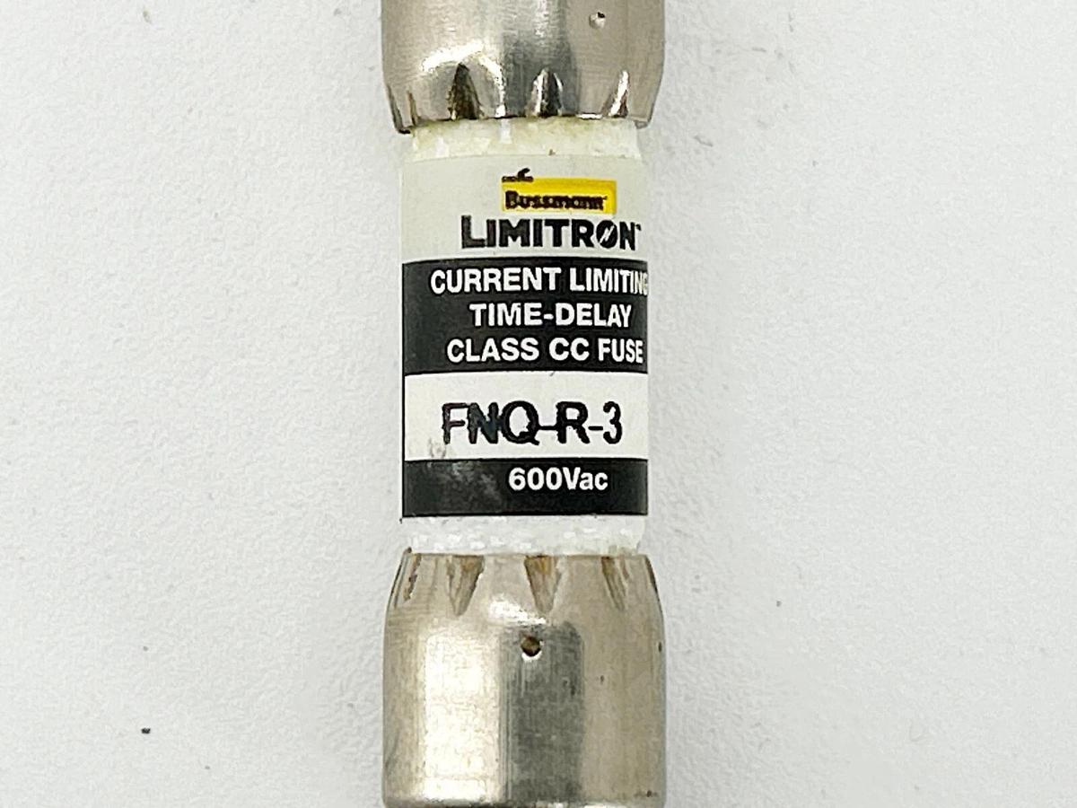 New Lot of 5 Bussmann FNQ-R-3 Time Delay Fuse 3A 600V
