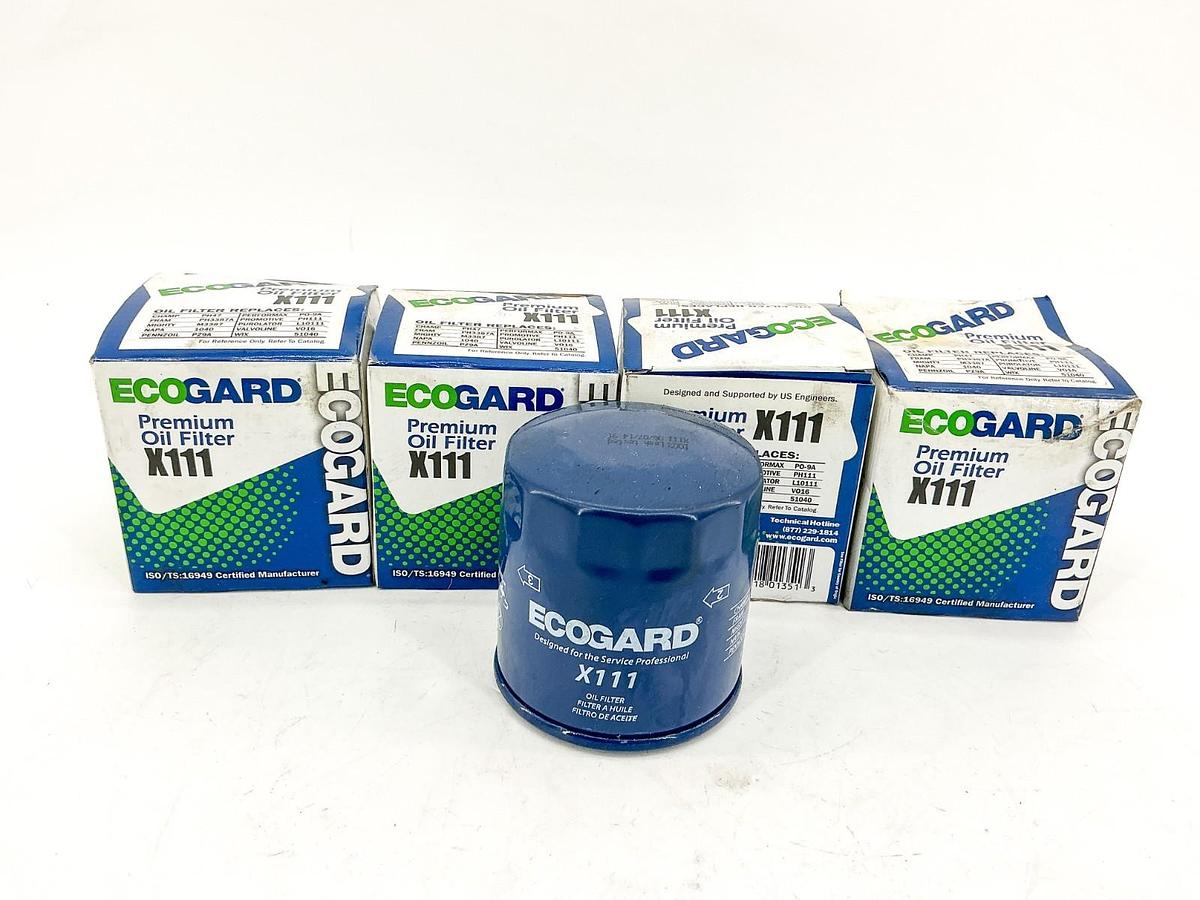 New Lot of 4 EcoGard X111 Oil Filter