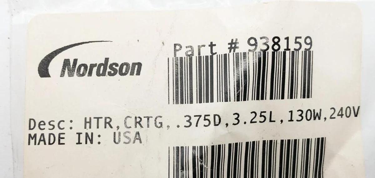 New Nordson 938159 Heating Cartridge .375" x 3.25" 130W 240V - No Box