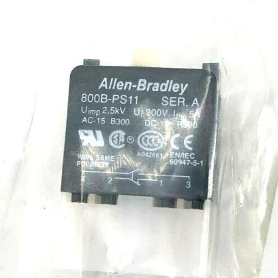 New Allen Bradley 800B-PS22 Ser. A Contact Cartridge With Latch 1NO 1NC 74747
