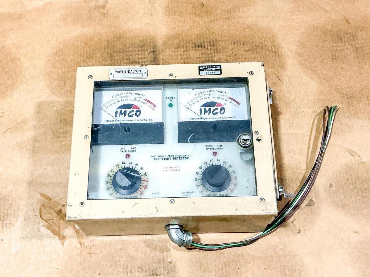 Used IMCO 515A-2/518-2 Two Point Peak Indicating Ton-Limit Detector