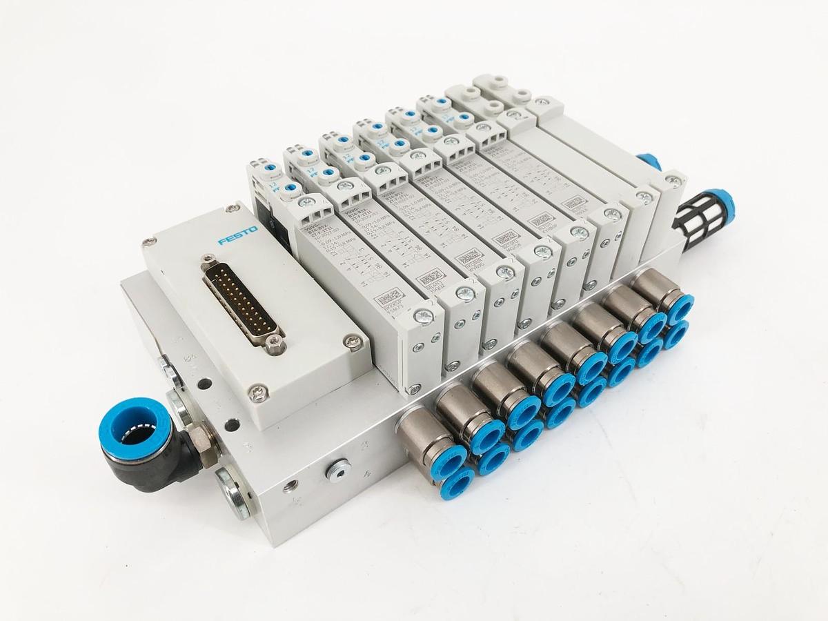 New Festo VTUG-14-MSDR-S8-B1T-25V20-Q12LA-UR-Q8S-6JLL Valve 595576 - No Box