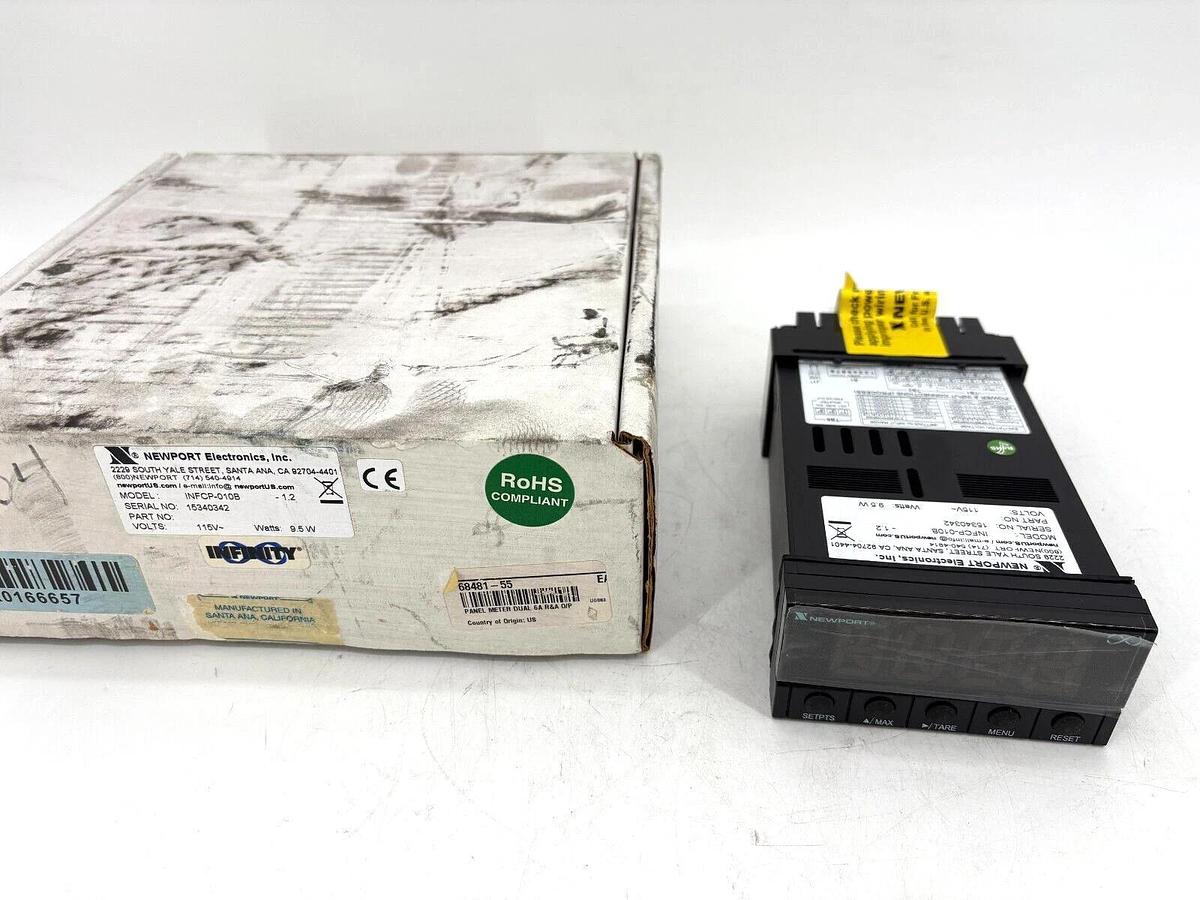 Newport Electronics INFCP-010B Strain Meter Panel Mounted 115V 9.5W