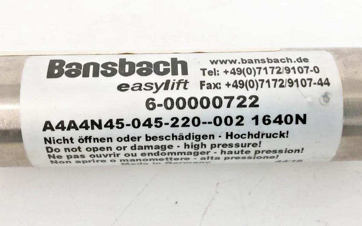 New Bansbach A4A4N45-045-220--002 1640N Gas Spring 6-00000722 - No Box