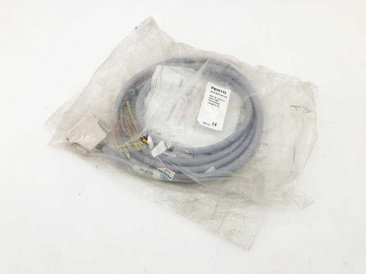 New Festo KES-SEC-AC-2,5 Control Cable 2.5m 525713