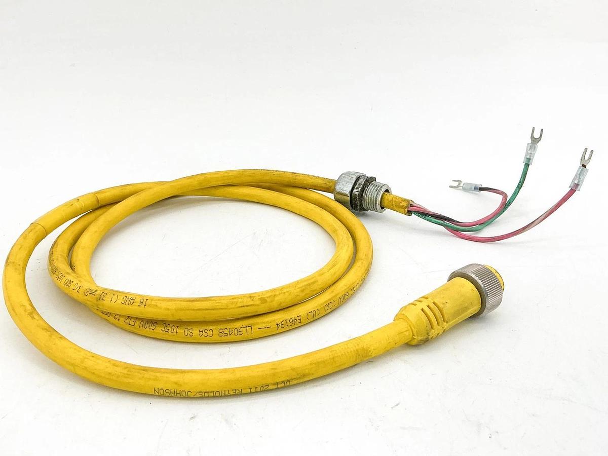 Used Woodhead 103002C01F0601 Cordset 600V 13A 3 Wire 6'