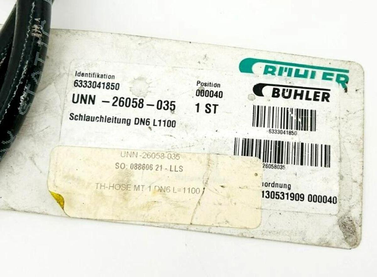 New Buhler UNN-26058-035 Hydraulic Hose, 1/4"