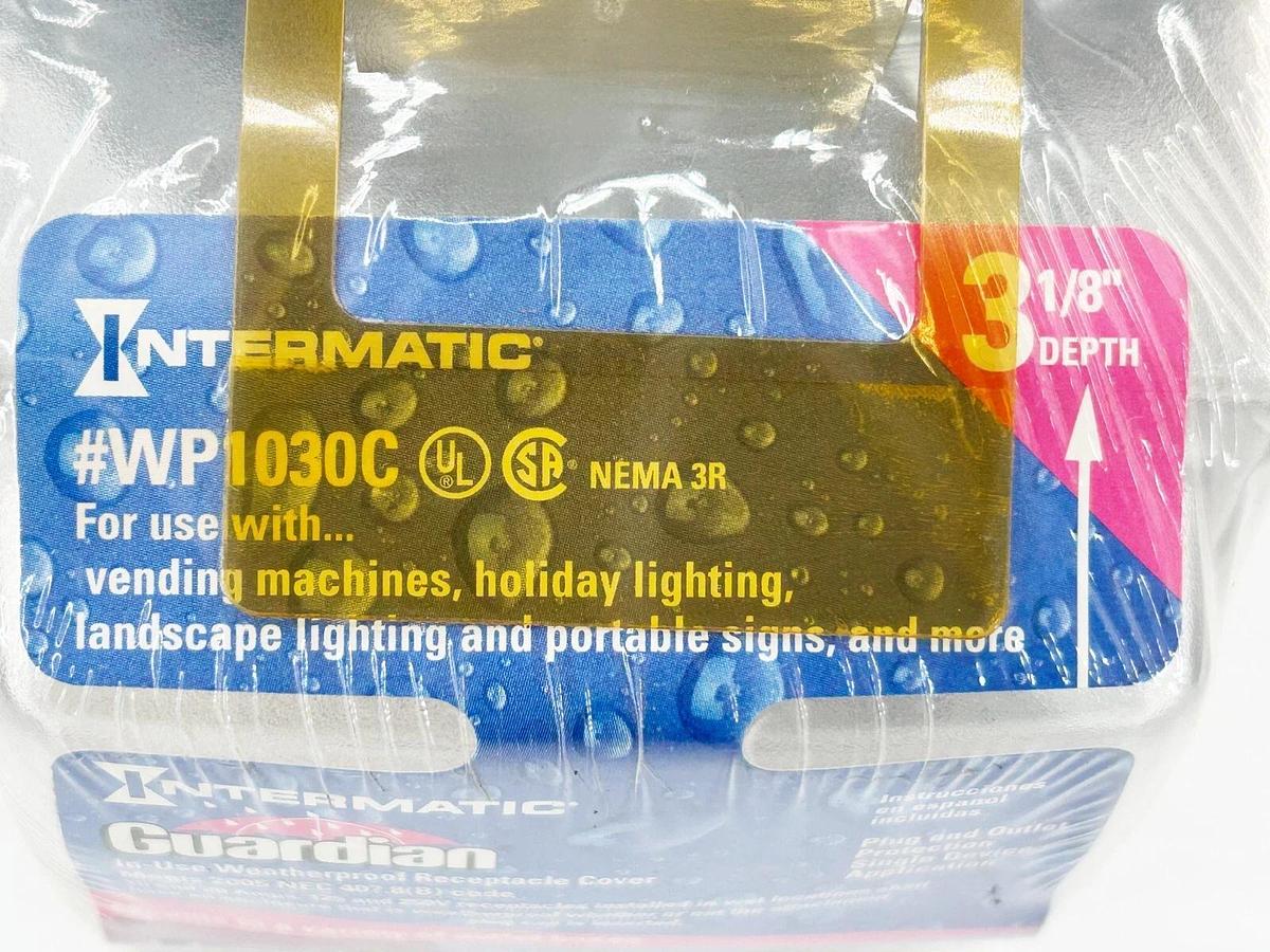 New Intermatic WP1030C Weather Proof Receptacle Cover 3-1/8" Depth
