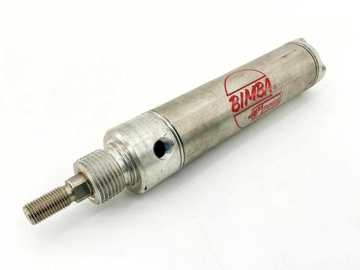 Used Bimba MRS-123-D Pneumatic Cylinder 1-1/4" Bore 3" Stroke Stainless Steel