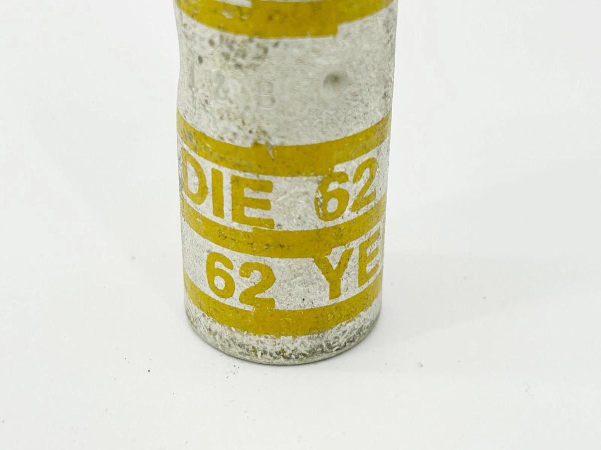 New Lot of 8 Thomas Betts Die 62 Compression Lug 250CU Yellow