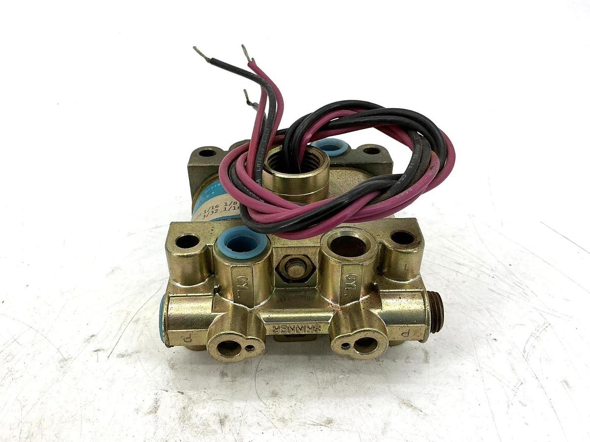 Used Honeywell V935LX15 Solenoid Valve 4-Way 4-Wire 20-Watts 100PSI 120VAC 60HZ