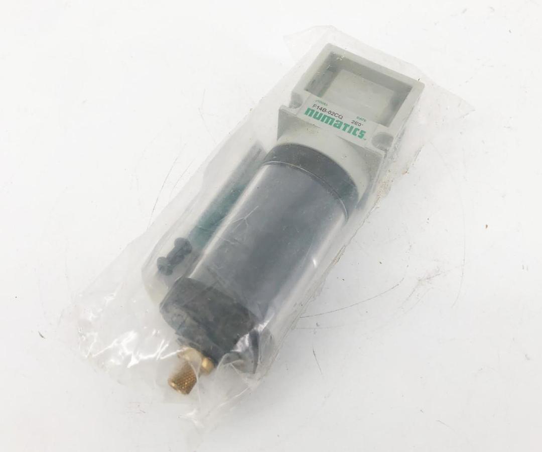 New Numatics F14B-02CQ Particulate Filter 1.5oz Bowl 5 Micron 1/4" NPT