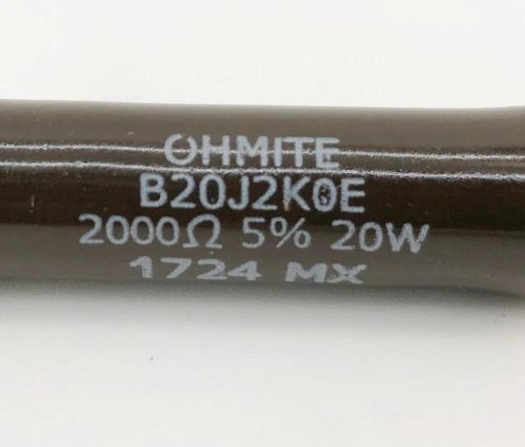 Lot of 7 New Ohmite B20JK2K0E Resistors 20W 2000 Ohms 5%