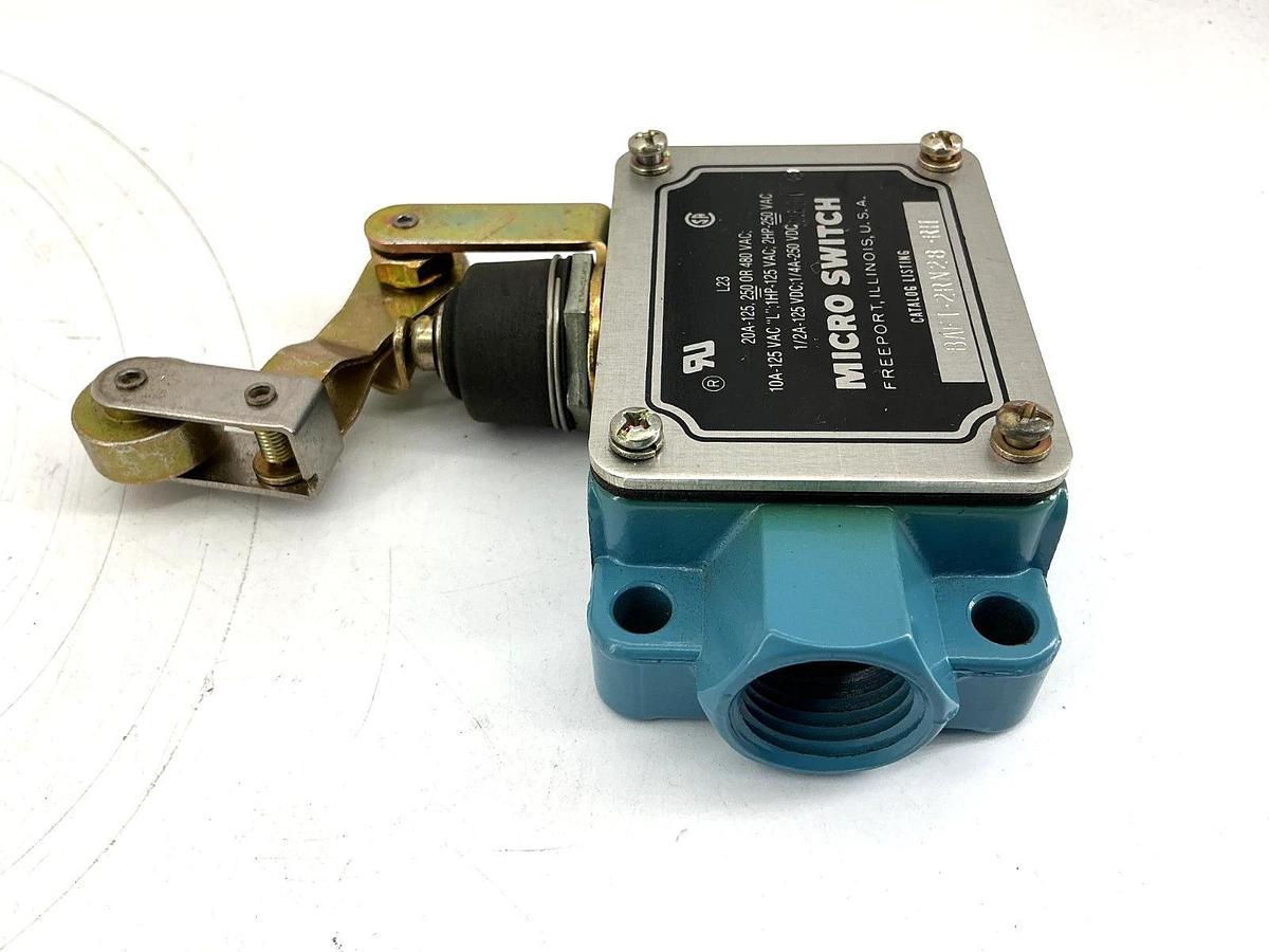 New Honeywell Micro Switch BAF1-2RN28-RH Limit Switch Roller Arm 20A 480VAC
