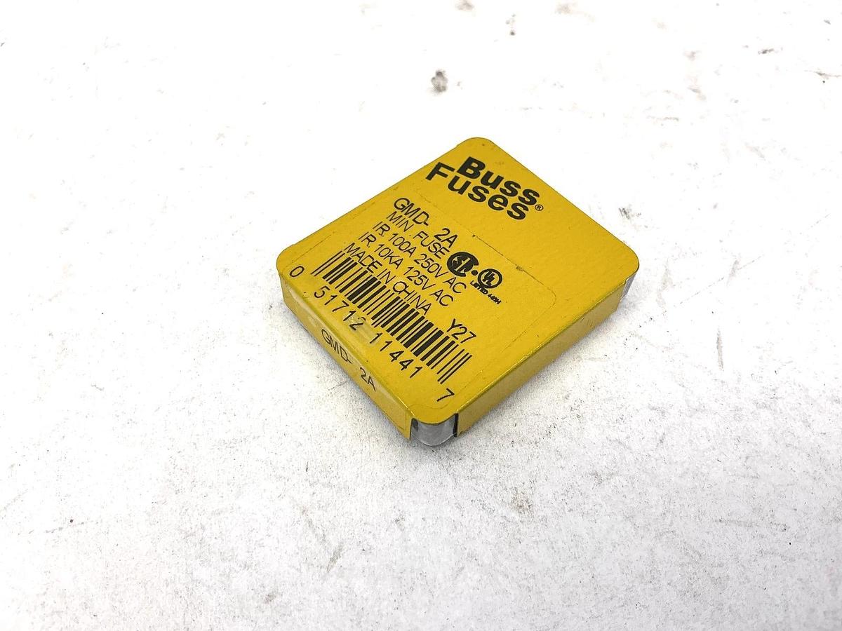 Lot of 20 New Bussmann GMD-2A Glass Mini Fuses 2A 250V