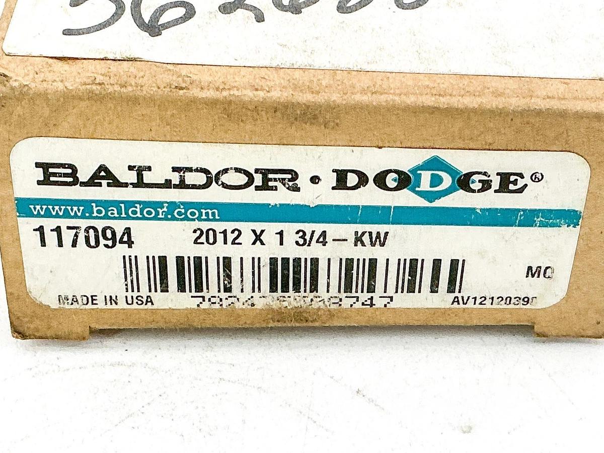 New Lot of 2 Dodge 2012-1-3/4KW Taper-Lock Bushing 1-3/4" Bore 117094