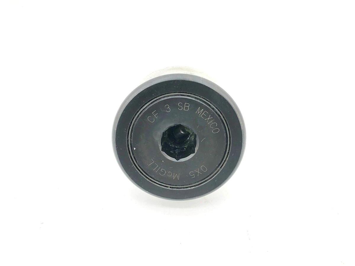 New McGill CF-3-SB Cam Follower, Cylindrical Steel, 3in, 76mm (No Hardware)
