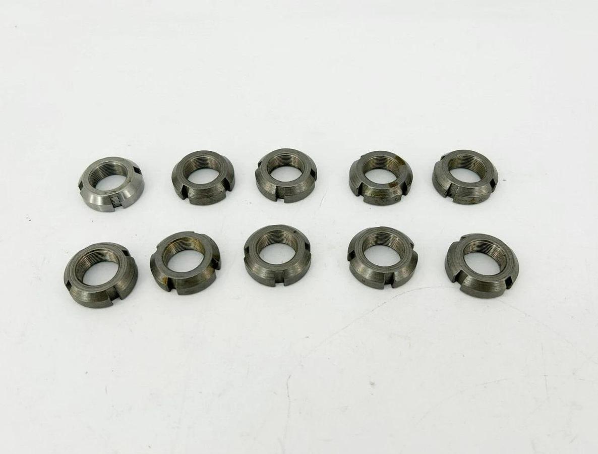 Lot of 10 New Whittet-Higgins N-02 Lock Nuts 1" OD 0.813" Face 0.323" W