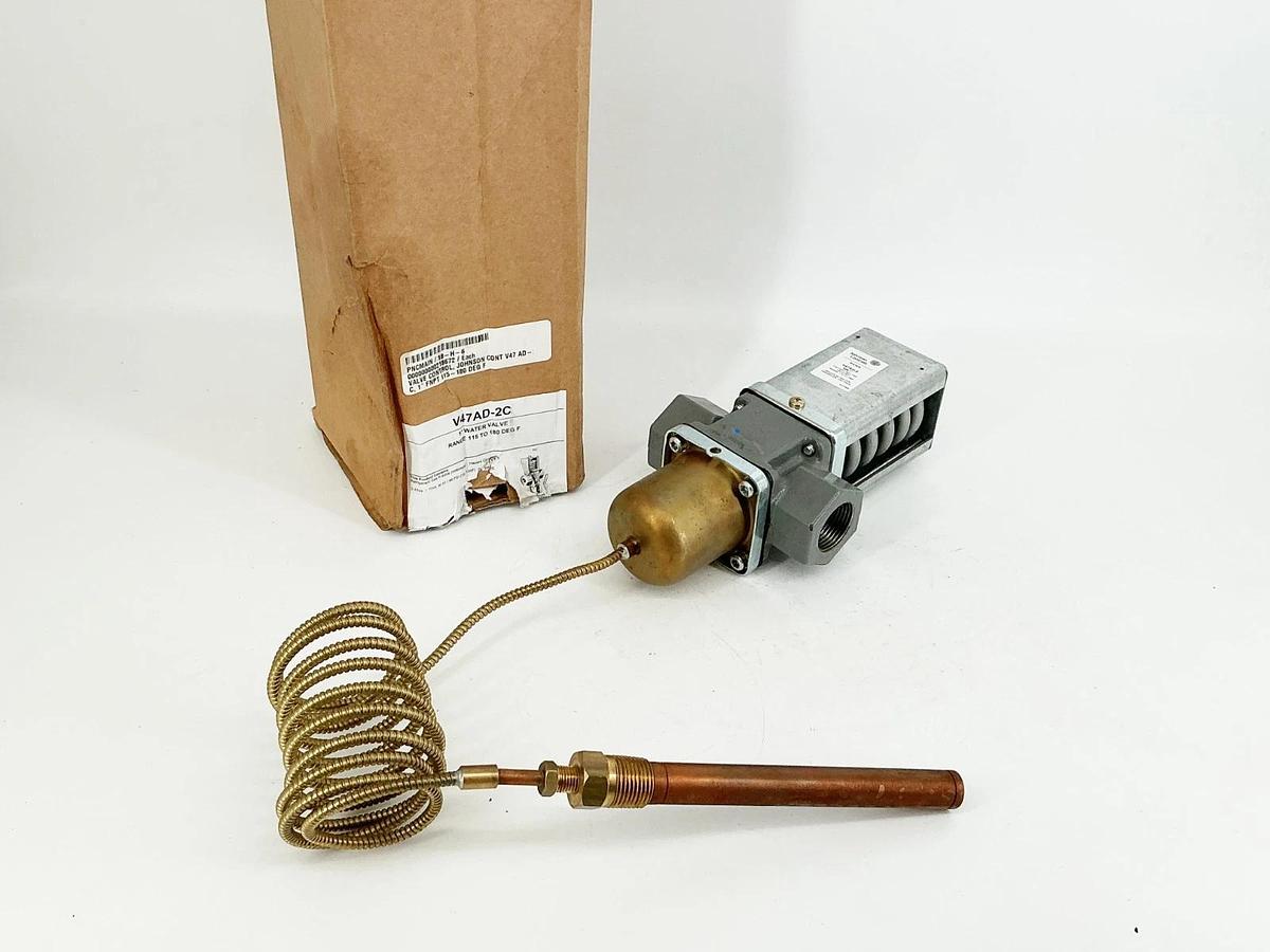 New Johnson Controls V47AD-2C 1" Water Valve 115-180 Deg F 150PSI