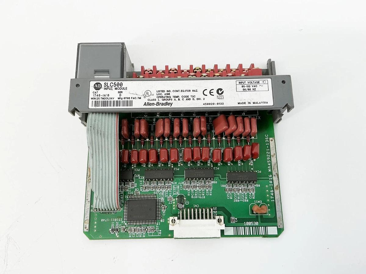 Used Allen Bradley 1746-IA16 Input Module 132V 50/60Hz Ser.C - Missing Door