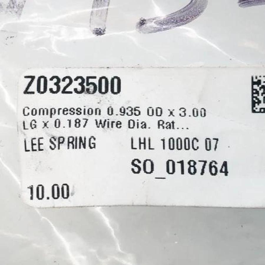 Lot of 5 New Lee LHL 1000C 07 Compression Springs 0.935" OD x 3" Lg - No Box