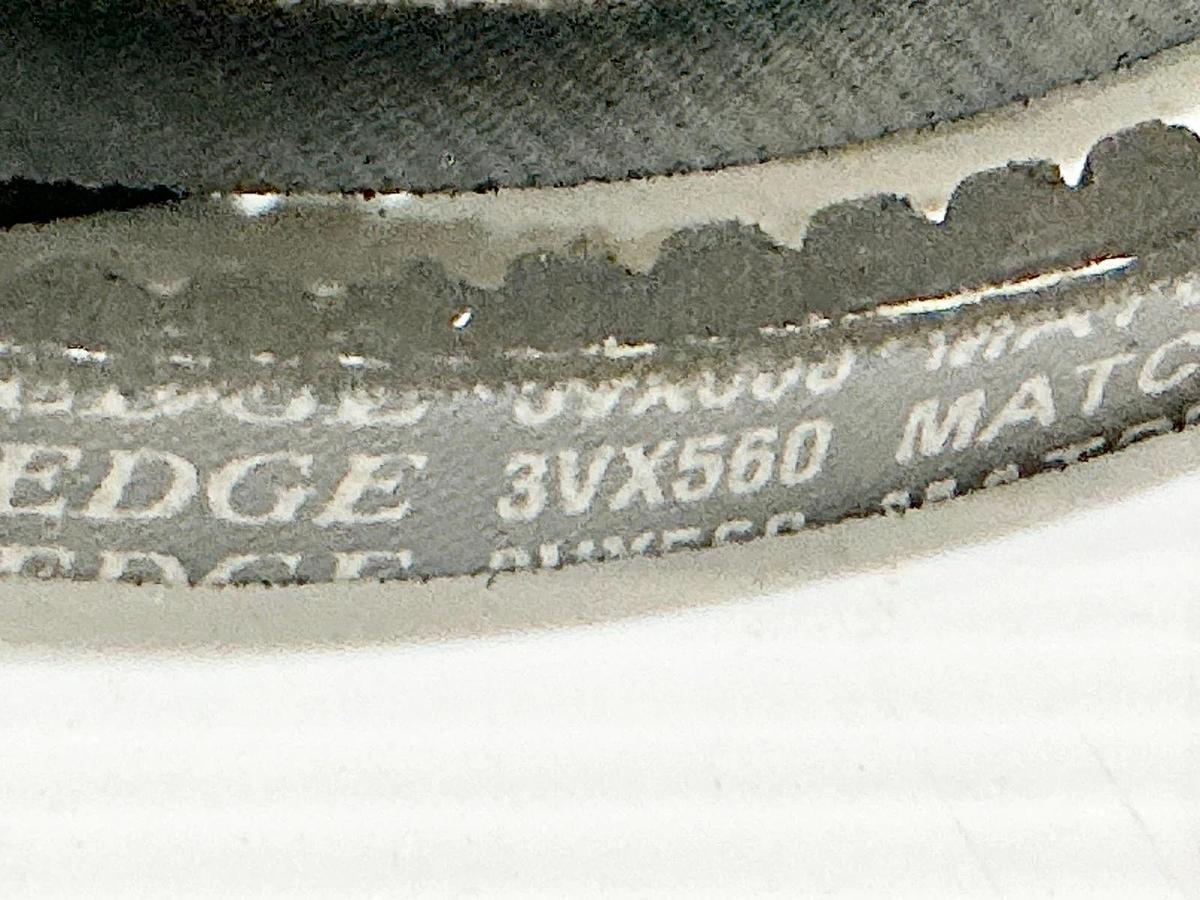 New Lot of 3 Goodyear 3VX560 Cogged V-Belt 56"OD 0.38Width 1 Rib - No Box