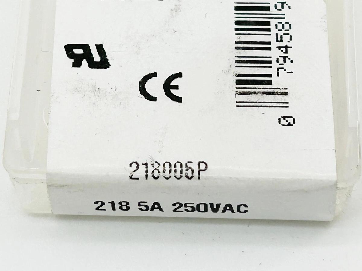 New Lot of 10 Littelfuse 218005P SLO-BLO Glass Fuse 5A 250V