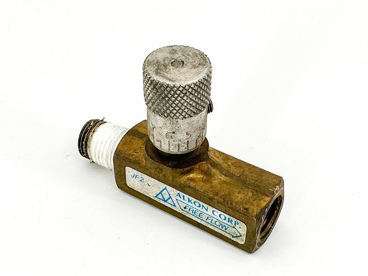 Used Alkon JF2 Flow Control Valve 1/4" Brass