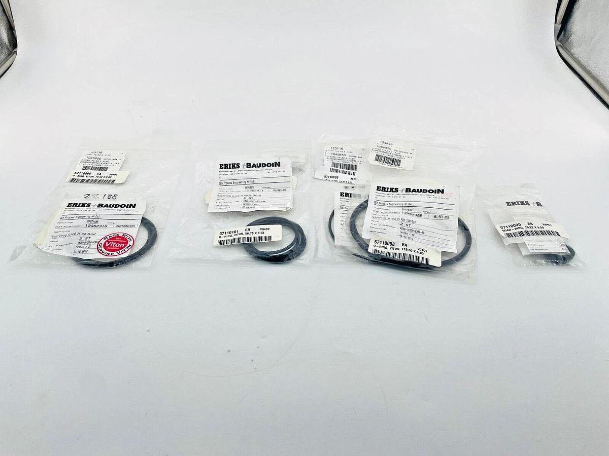 Lot of 13 New Eriks + Baudoin Viton O-Rings 12362389 12362311 12362316 12362424
