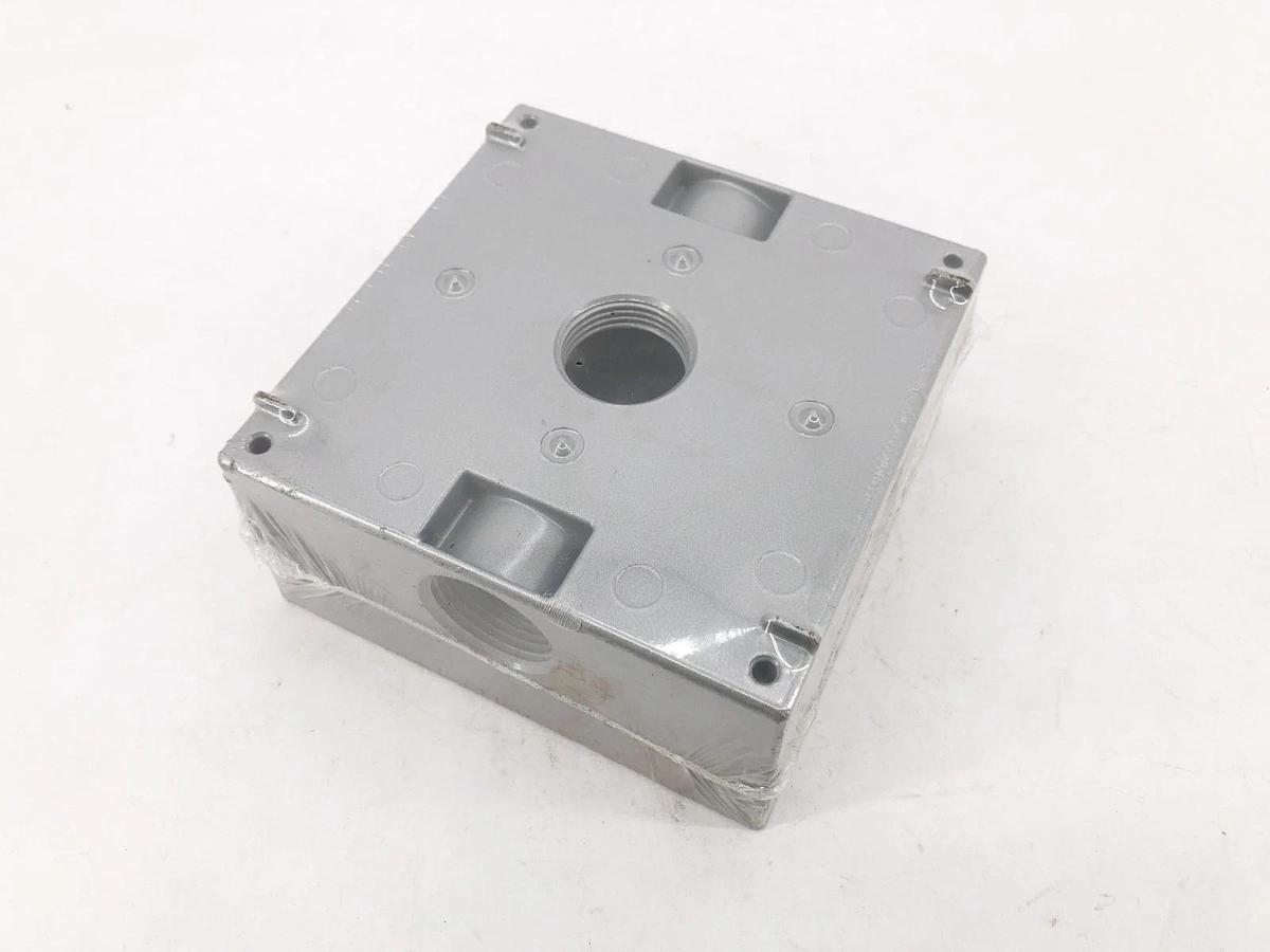 Lot of 2 New Bell 5342-0 Weatherproof Electrical Boxes 2-Gang 32 Cu. In. 3/4"
