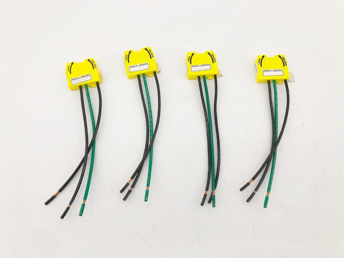 Lot of 4 New Leviton MSPSW-ST Wiring Module 20A 6" Leads Yellow