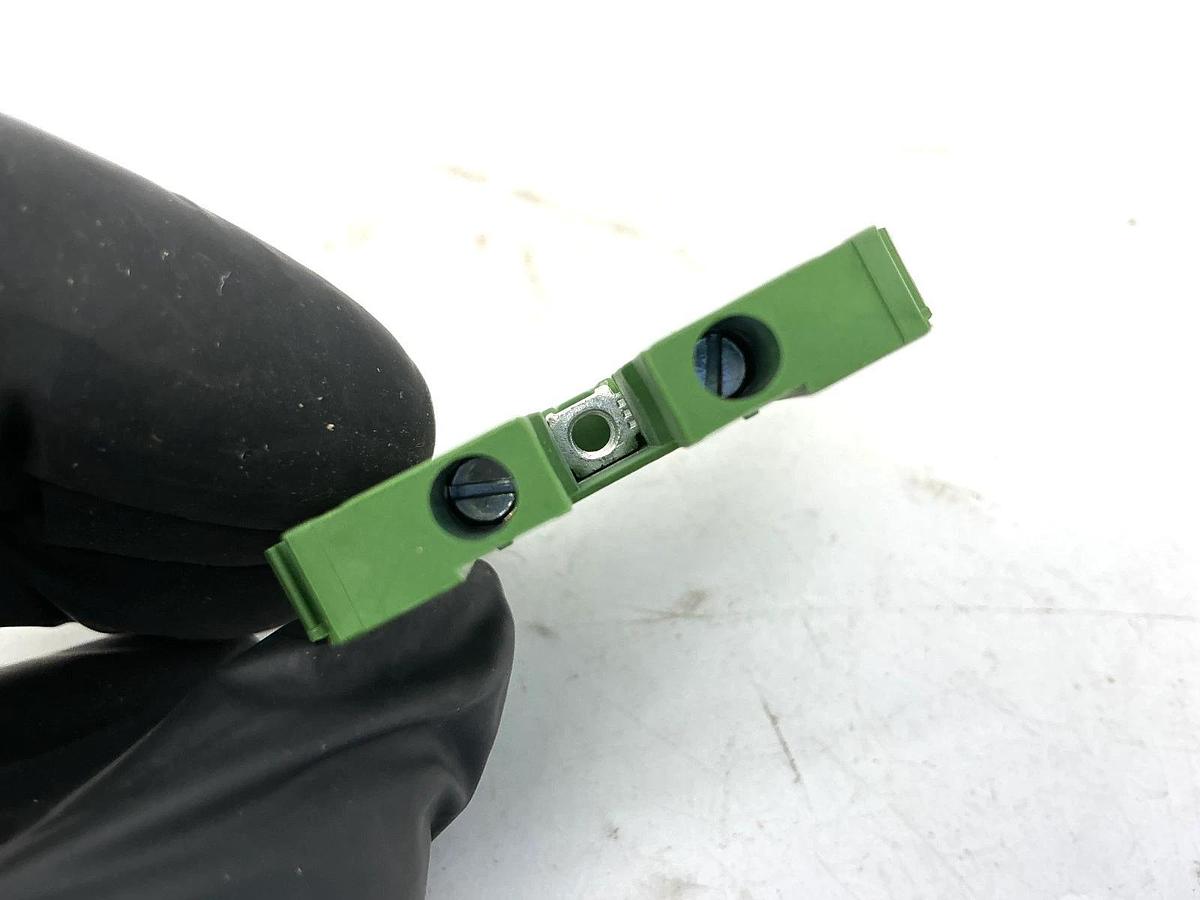 Used Lot of 28 ABB Entrelec M4/6-GREEN Terminal Block 22-10AWG 32A 600V M4/6