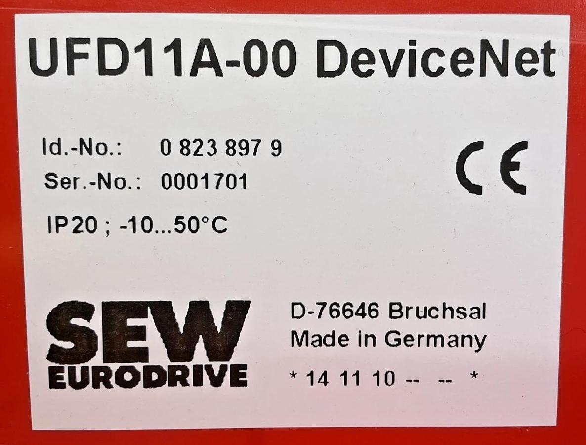 New SEW Eurodrive UFD11A-00 DeviceNet Fieldbus Gateway PLC Module Single Port