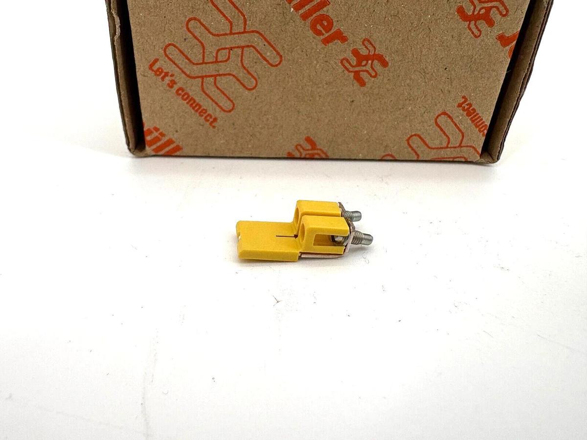 Box of 50 New Weidmuller WQV 2.5/2 Cross Connector Terminals 2P 32A Insulated