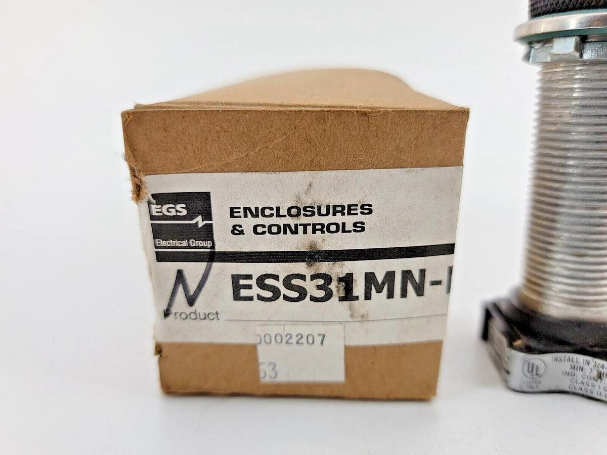 New EGS NESS31MN-L 3POS Selector Switch W/O Contact Blocks
