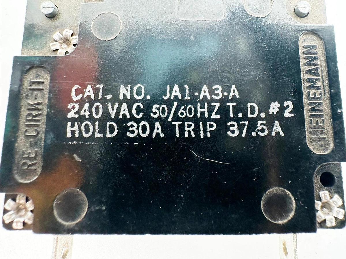 Lot of 3 Heinemann JA1-A3-A Circuit Breaker 15A 340V 50-60 HZ