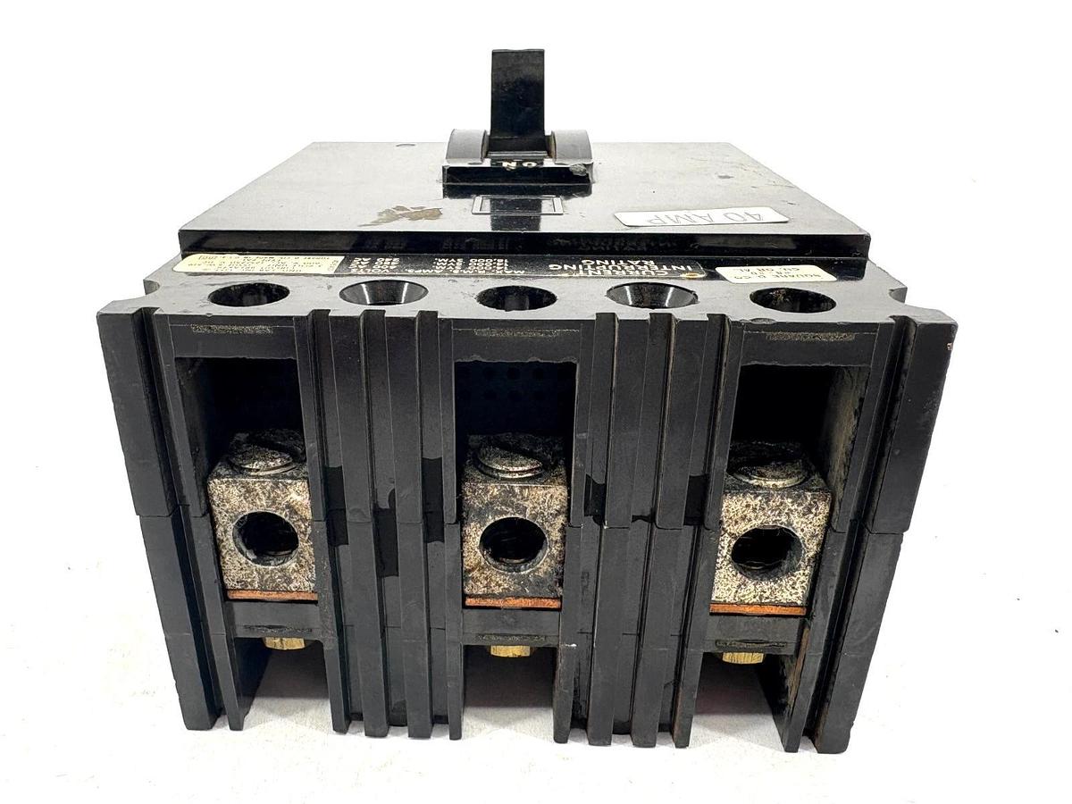 Used Square D FAL36040 40A Circuit Breaker 600V 3-Pole