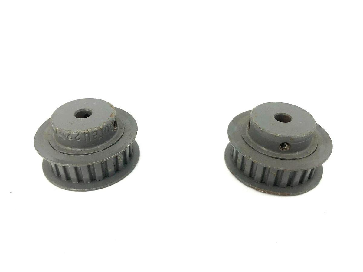 Lot of 2 New Maurey 22XL037 Timing Belt Pulleys, 22 Teeth, 0.375" Belt Width
