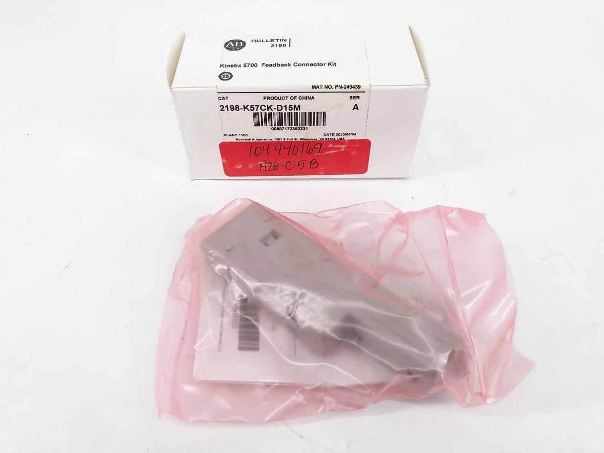 New Allen Bradley 2198-K57CK-D15M Ser. A Kinetix 5700 Feedback Connector Kit