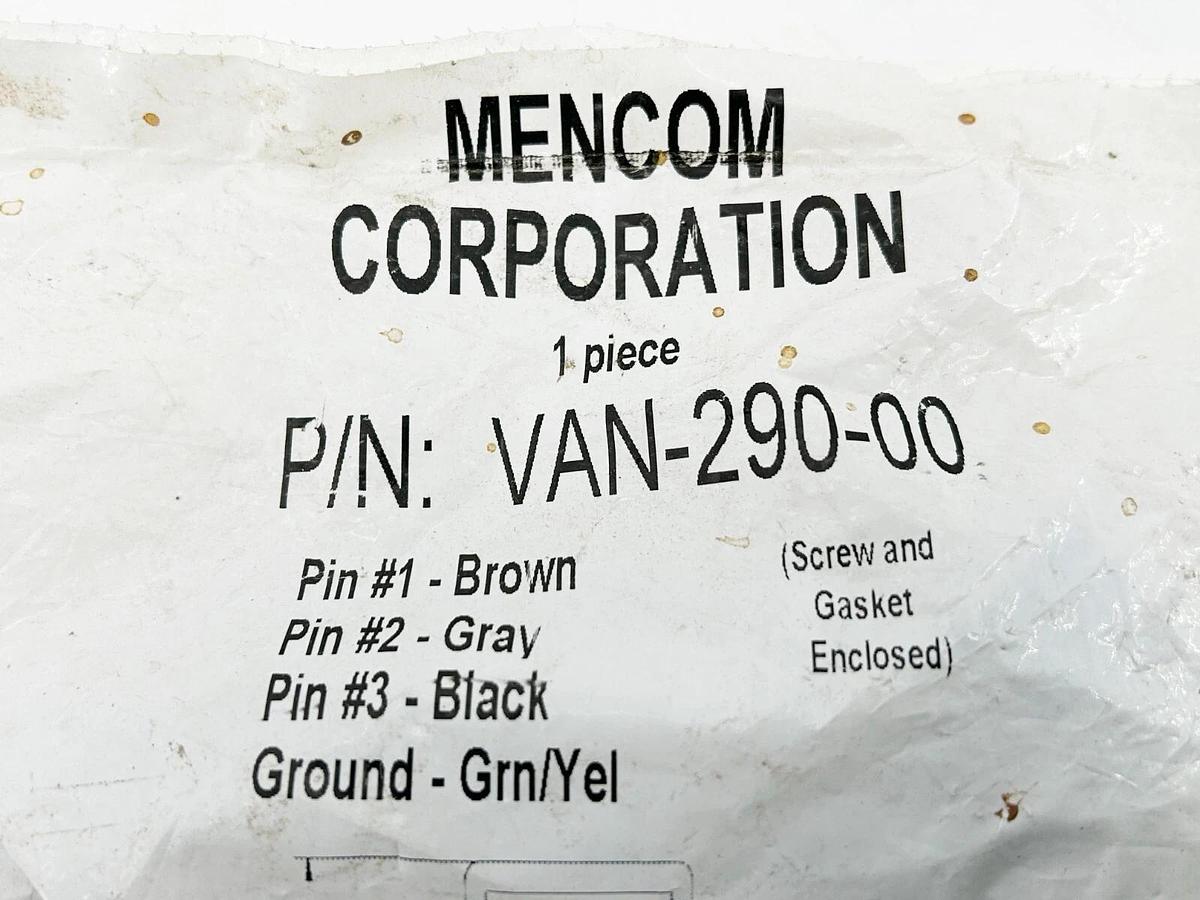 Lot of 2 Mencom VAN-230-00 Solenoid Valve Connector 250V 10A