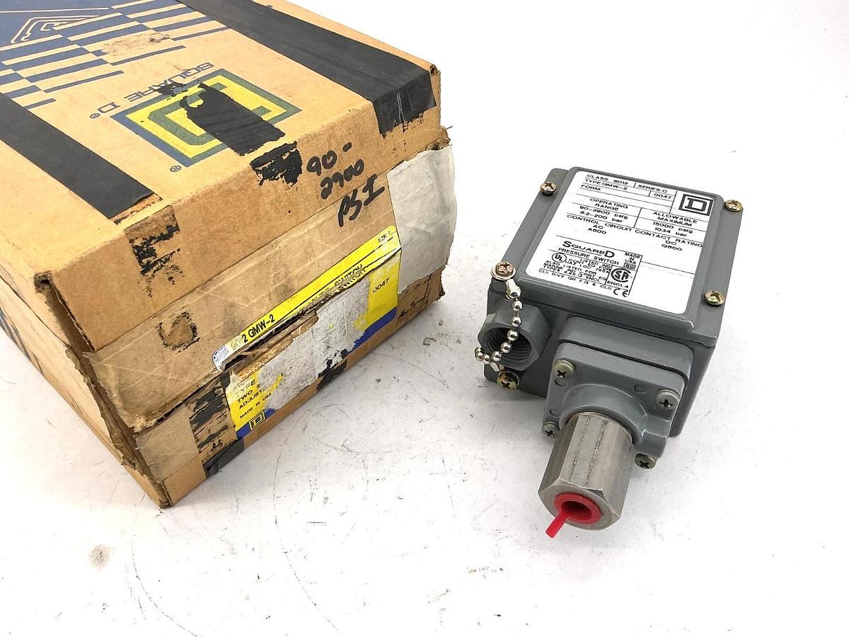 New Square D 9012GMW-2 Ser C Dual Stage Pressure Switch Stg1: 1500psig