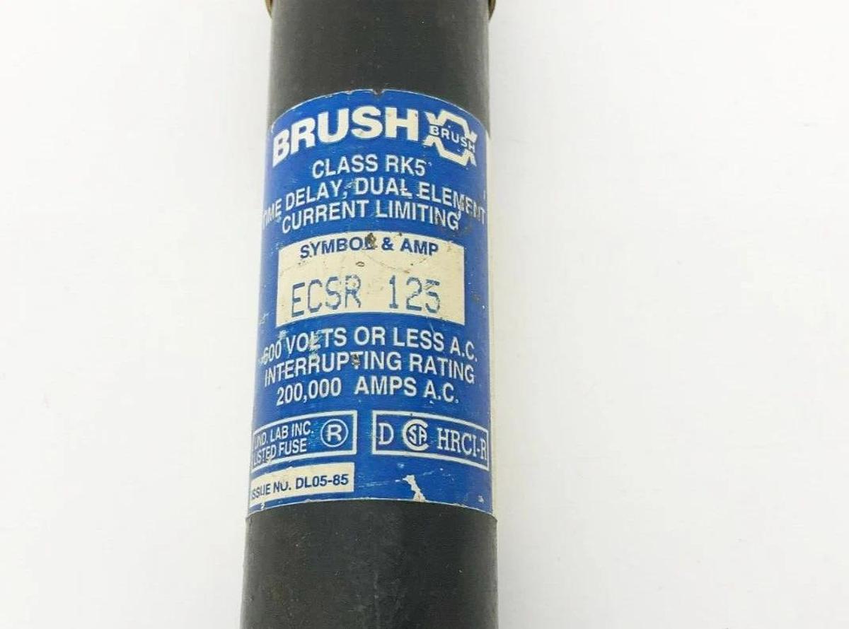 New Brush ECSR125 Time-Delay Fuse 125AMP 600V RK5