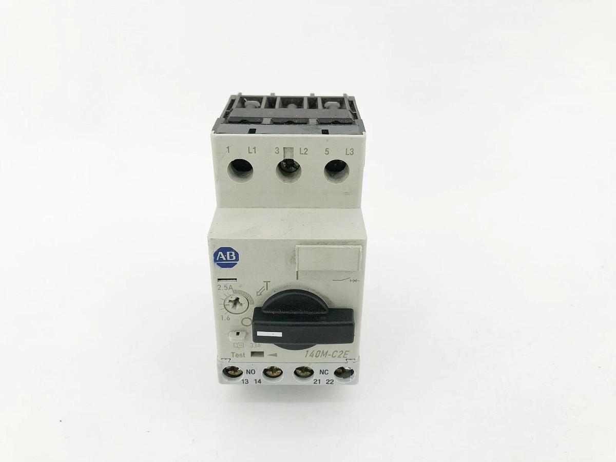 Used AB Allen Bradley 140M-C2E-B25 Ser. B Motor Circuit Protector 1.6-2.5A