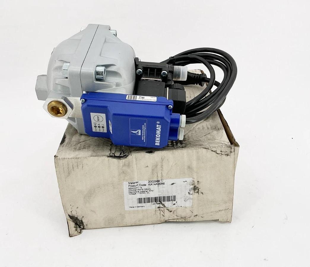 New Bekomat KA14A20A6 Condensate Drain 115V 16Bar 230PSIG
