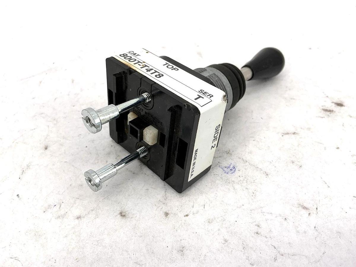 Used Allen Bradley 800T-T4T8 Ser T Toggle Switch Type 4 & 13 4-Way Spring Return