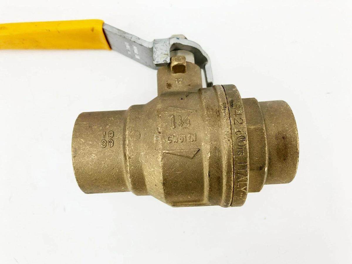 New Rub CW617N Brass Ball Valve 1-1/4" 600CWP S42