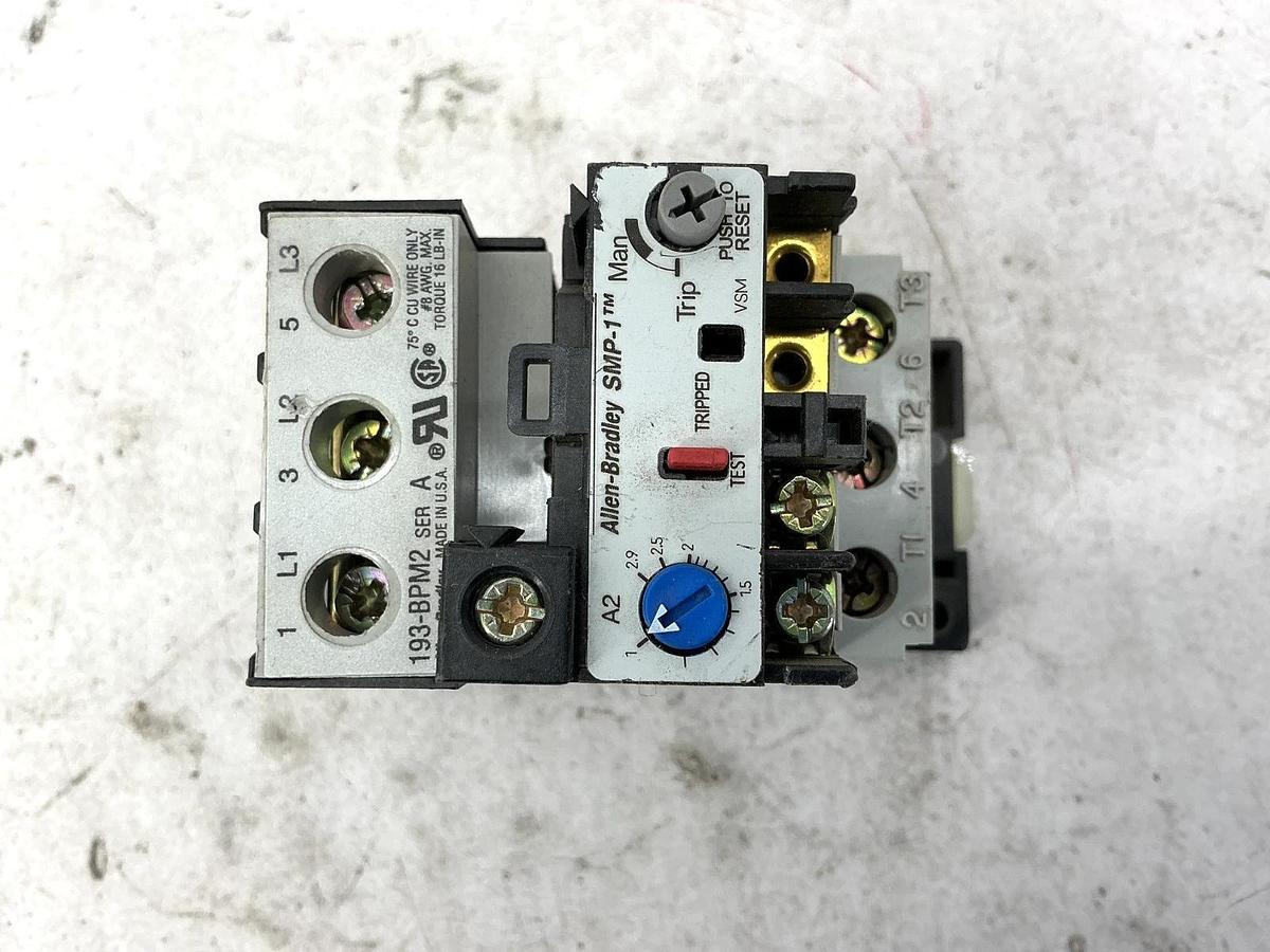 Used Allen Bradley 592-A2DT Ser A Solid State Overload Relay 2.9A 600V 592P-A2DT